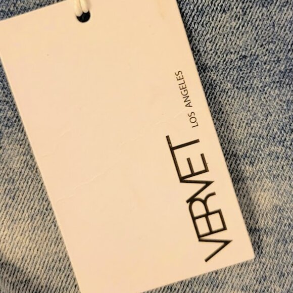 Vervet Rebecca High Rise Button Shorties, Size XS - Picture 3 of 9